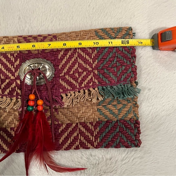 Vtg Shrake Woven Clutch - Picture 10 of 11